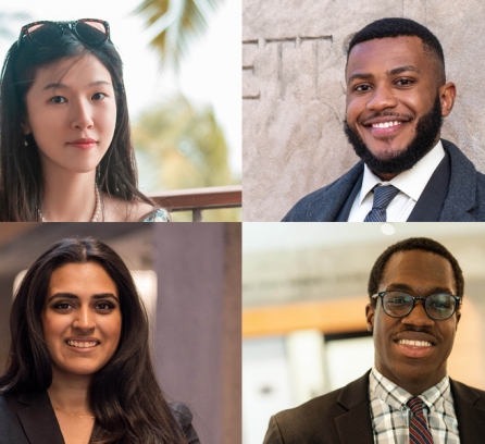 Yiming Chen ’24, Wilhem Hector, Anushka Nair, and David Oluigbo