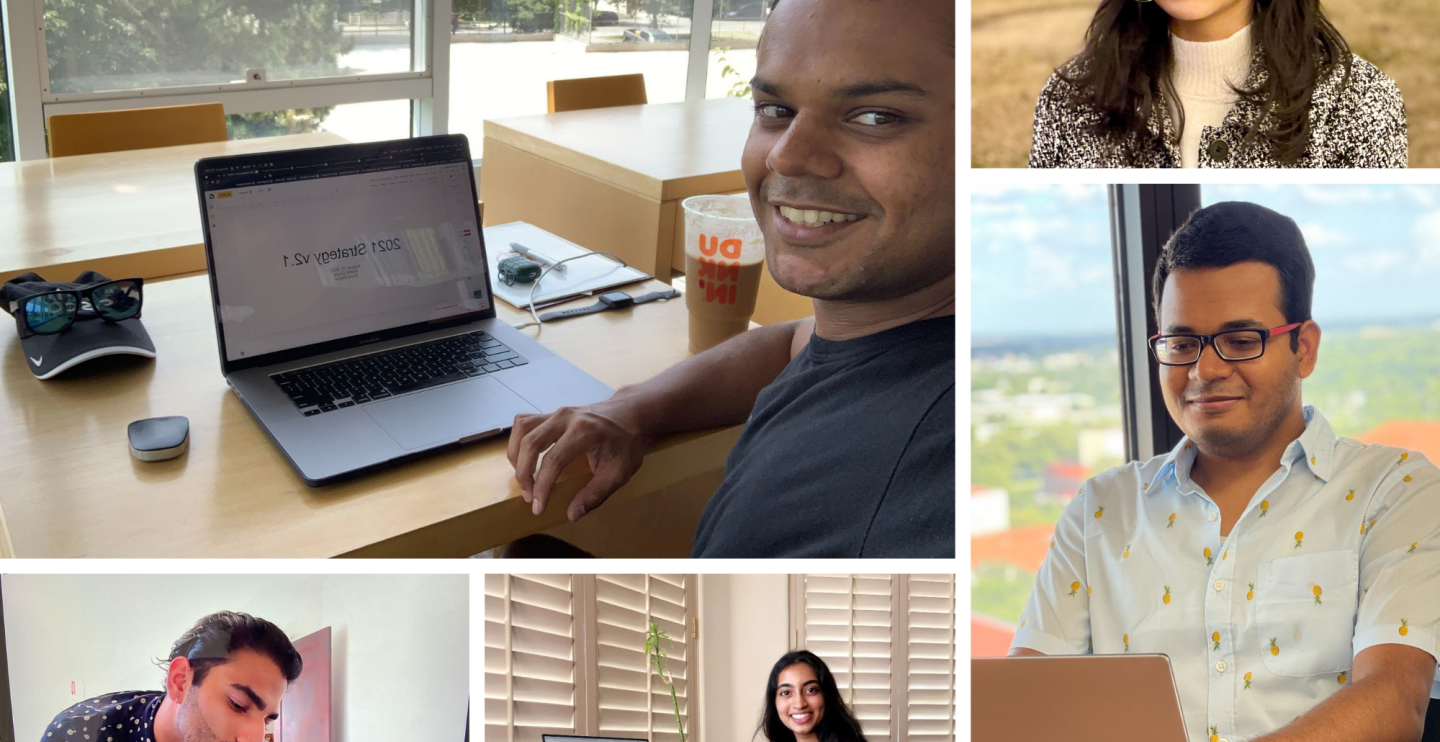 Images of MIT India's 2021 summer interns